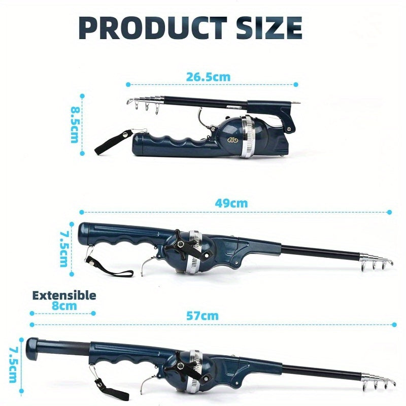 Telescopic Fishing Rod And Reel Combo All In One Saltwater