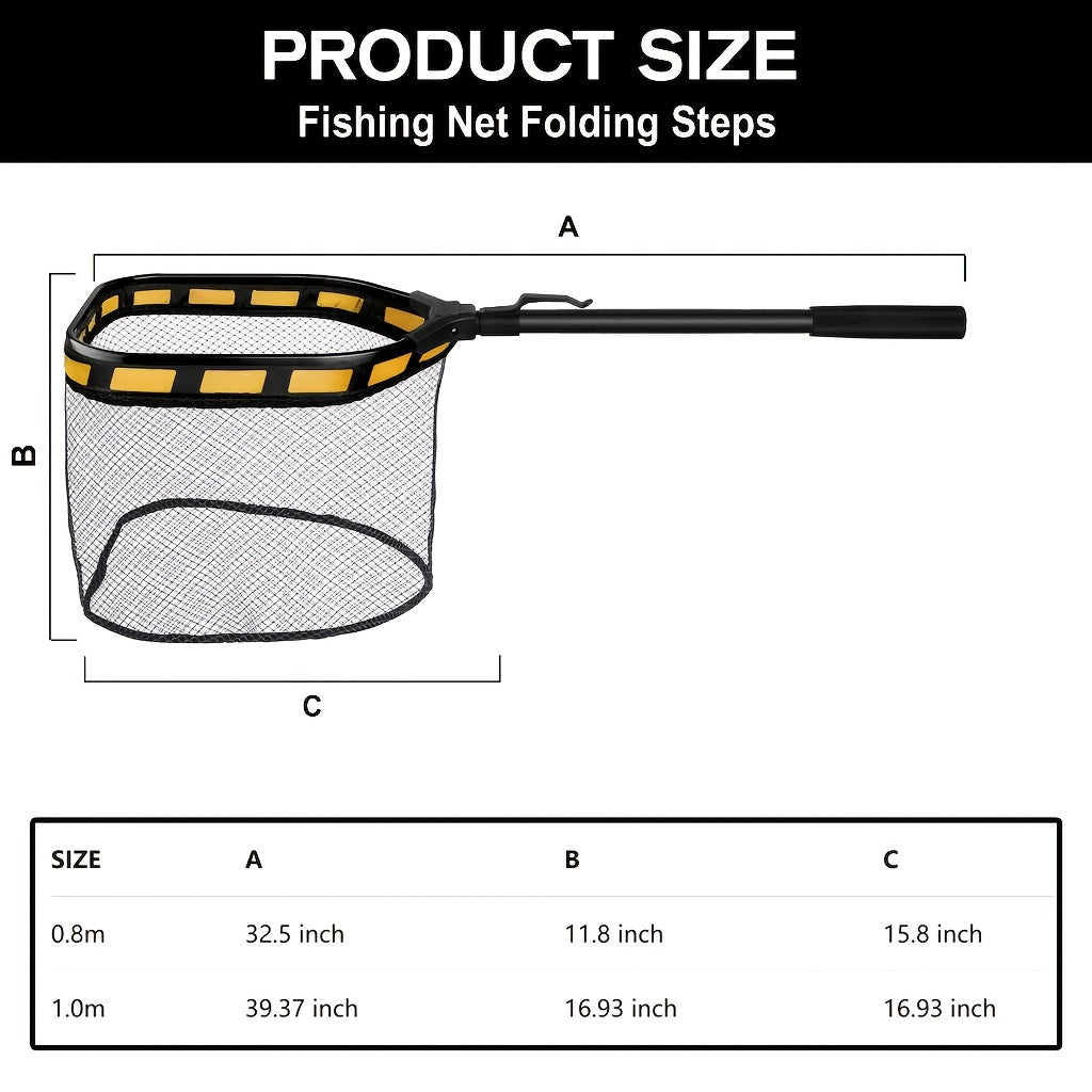 High Visibility Fishing Landing Net for Anglers and Gifts - Parry's Picks