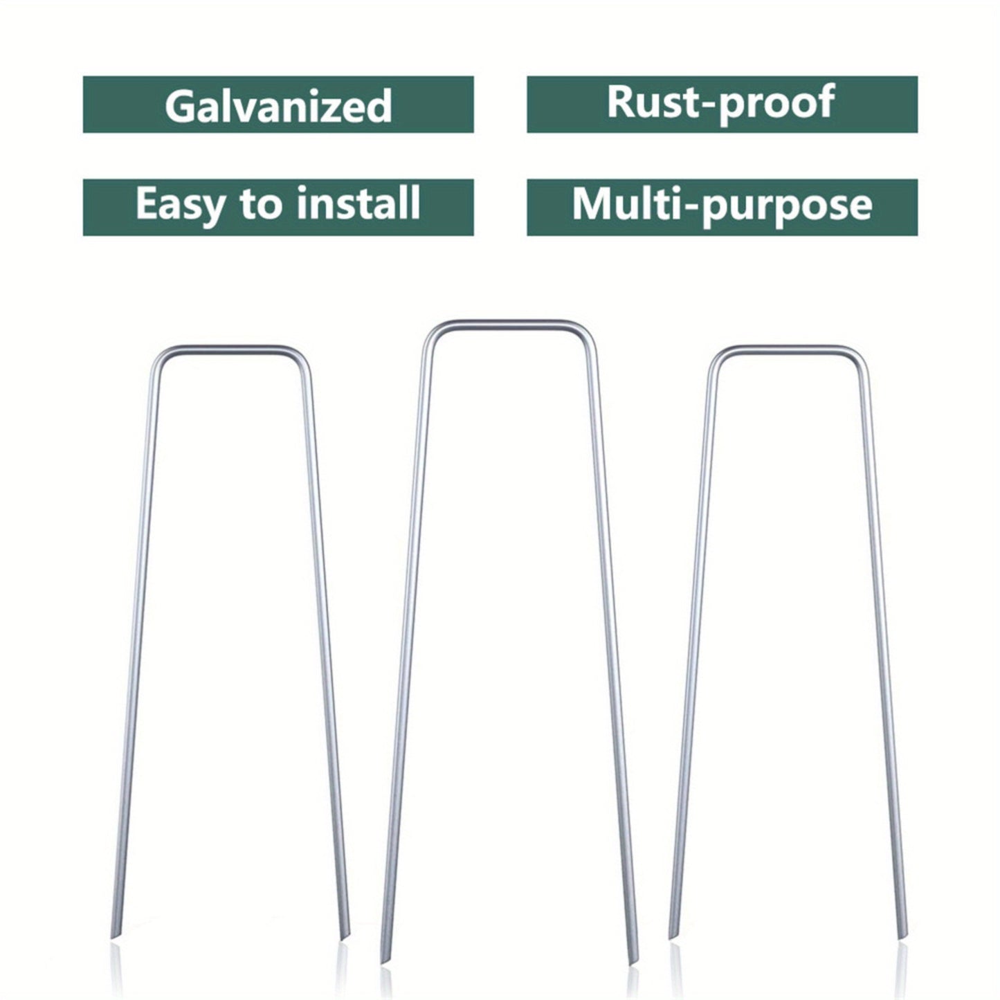 Heavy-Duty Galvanized Steel Landscape Stakes for Garden and Lawn - Parry's Picks
