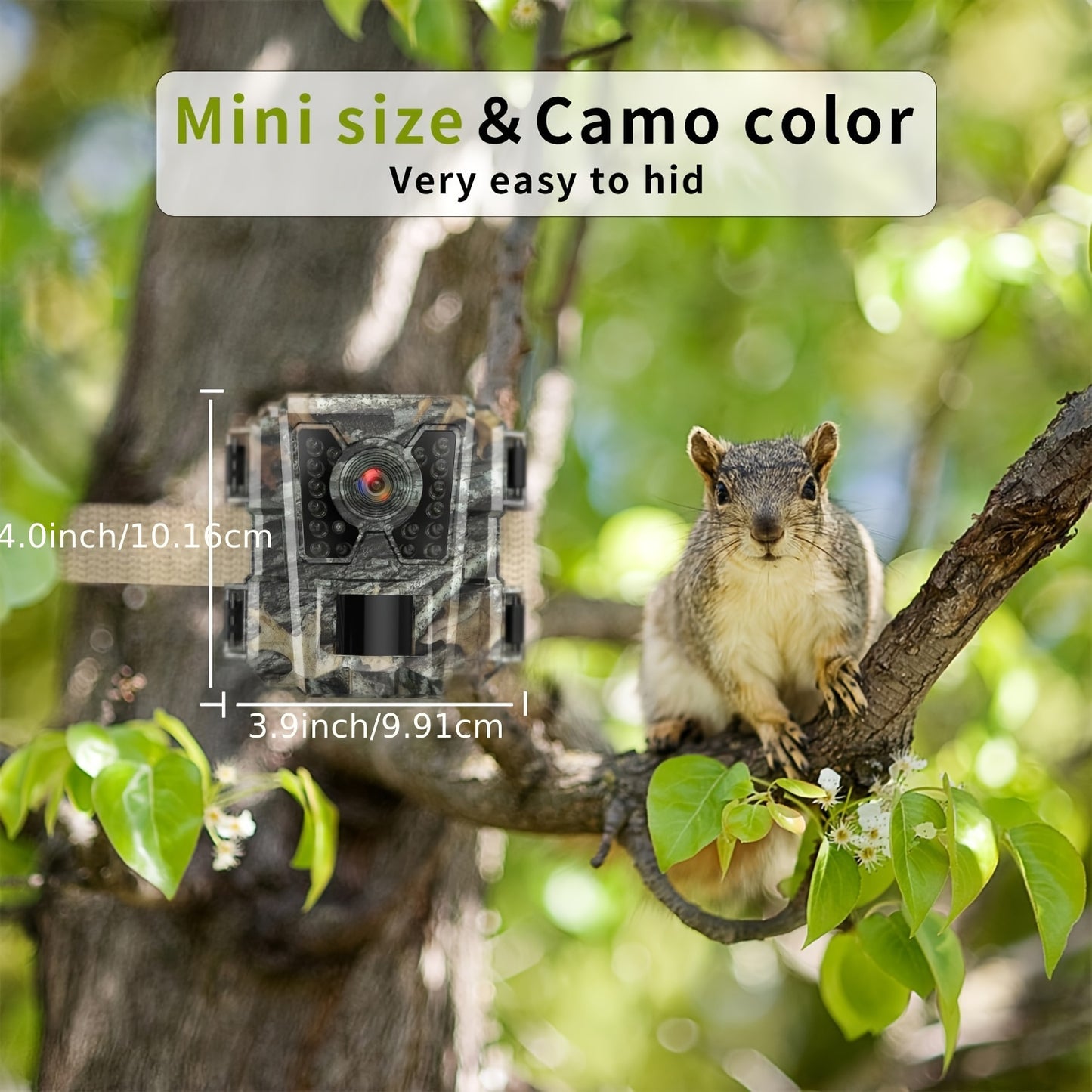 Mini Trail Camera 24MP Night Vision Motion Activated Cam