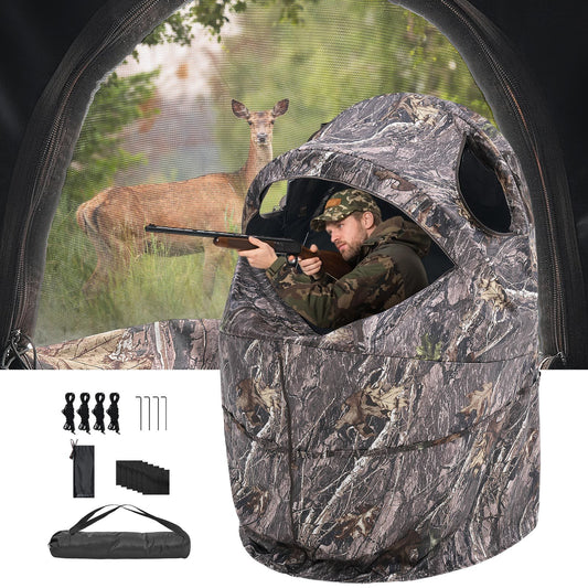 VEVOR Single Person Ground Hunting Blind With Carry Bag