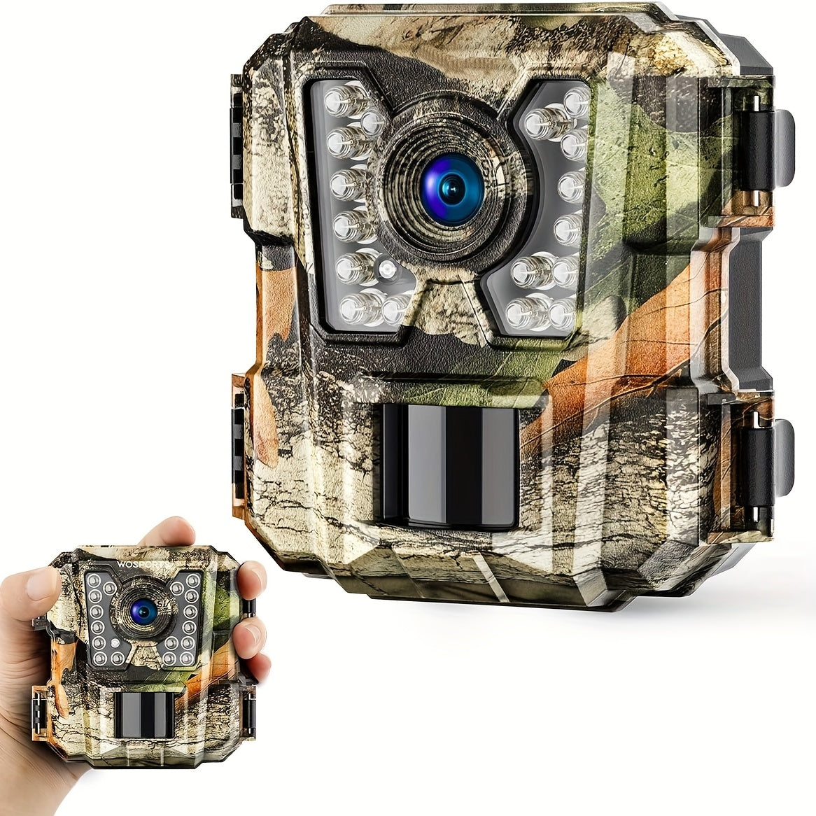 5pcs Mini Trail Camera, 24MP 1080P HD Game Hunting Camera Motion Activated with IR Night Vision Video Cam for Wildlife Scouting Hunting Deer Cam, Outdoor Monitoring & Observation, Battery-Powered, 3/5 Pack