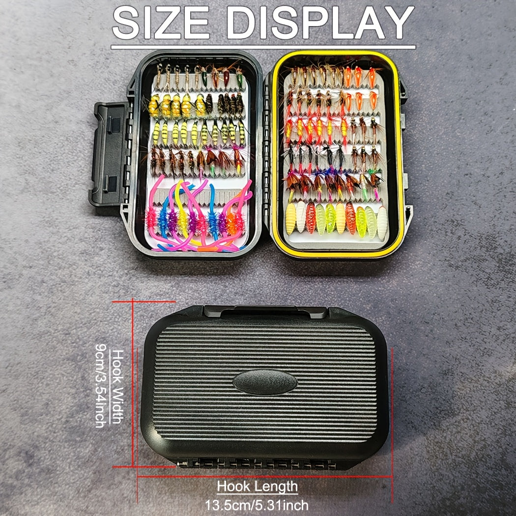 QIEVCRME Fly Fishing Flies Assortment Nymphs Streamers Box