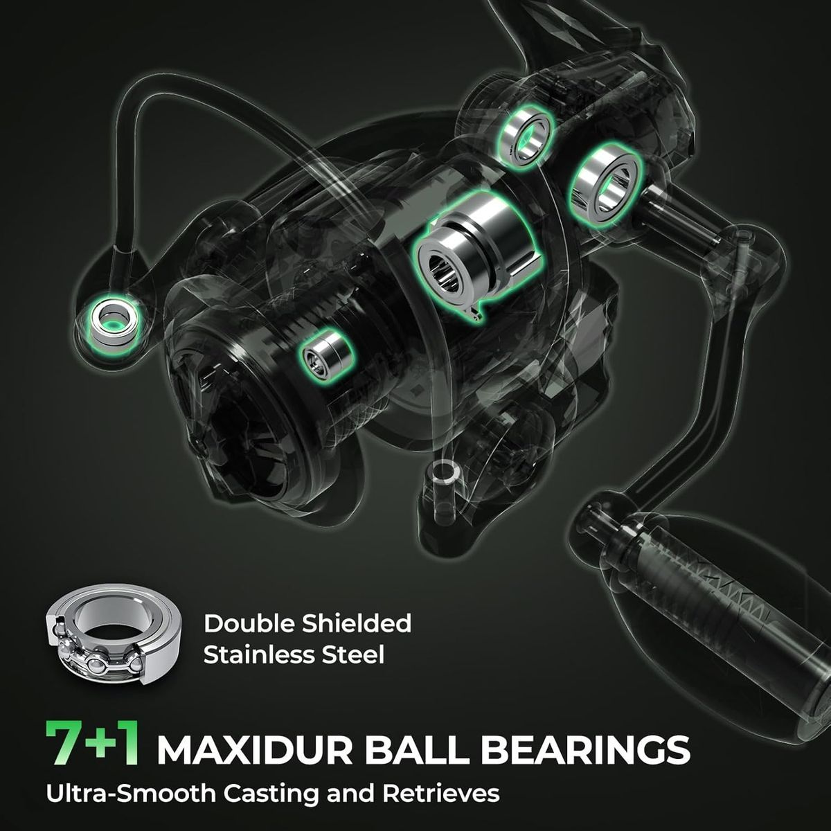 KastKing Spartacus II Twin Tip Rod And Reel Combo Set
