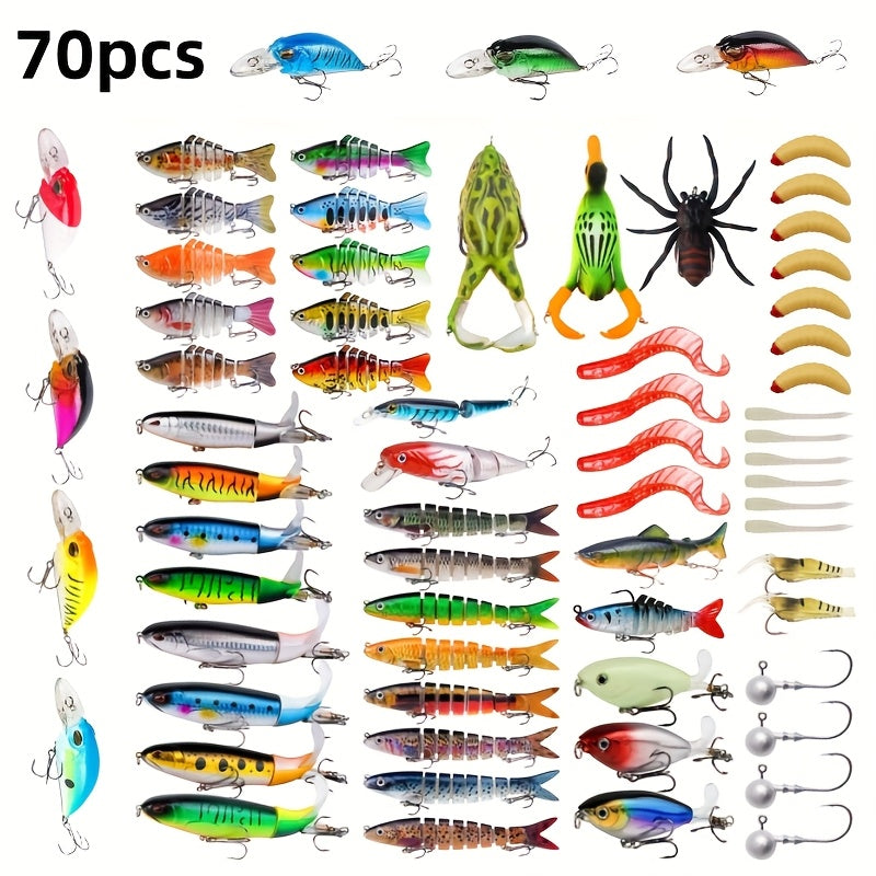 All-In-One Fishing Tackle Kit With Crankbaits And Lures
