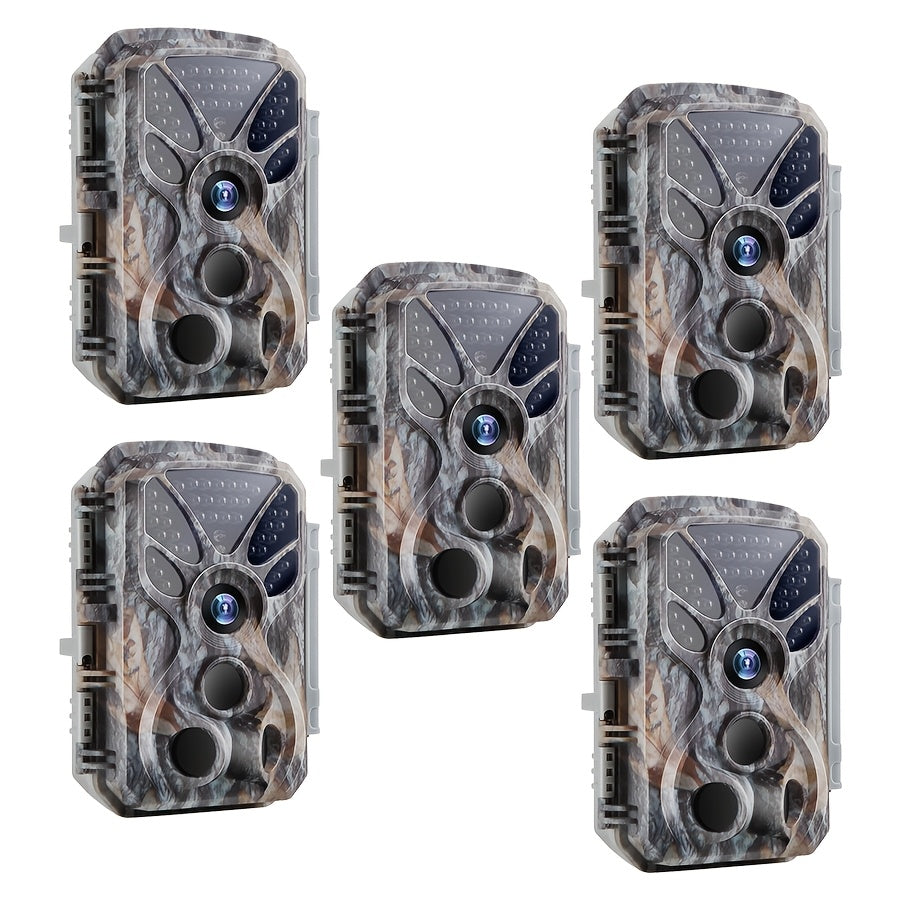 5 Pack HD Game and Trail Cameras with Night Vision