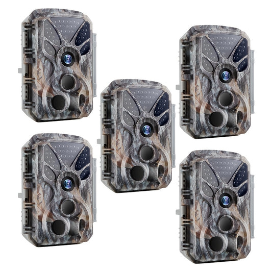 5 Pack HD Game and Trail Cameras with Night Vision