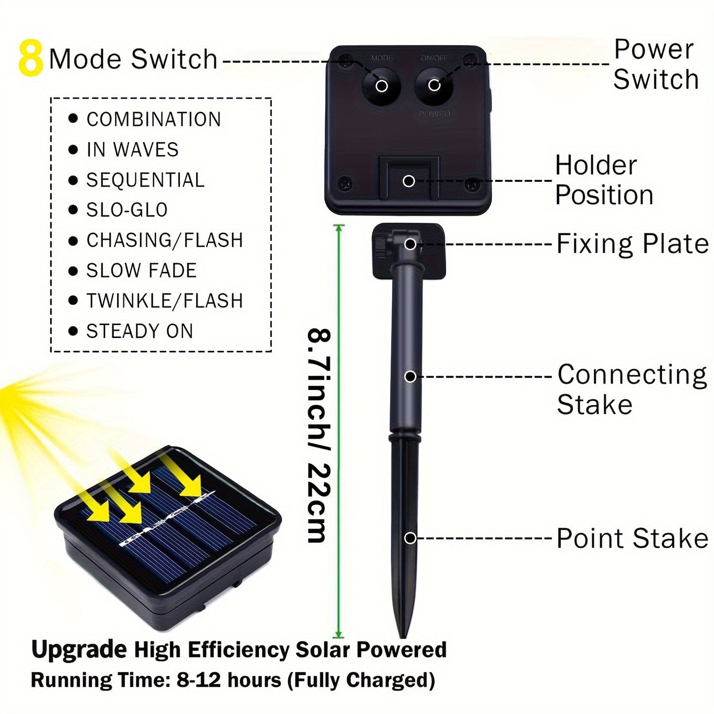 Solar String Lights 400 LED Outdoor Fairy Lights for Decor - Parry's Picks