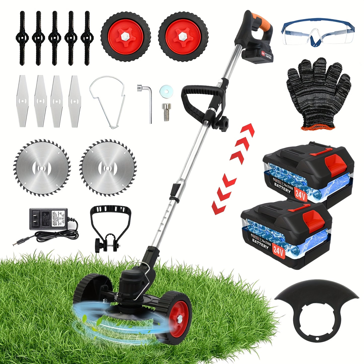 Cordless 3-in-1 Weed Trimmer Edger for Lawn and Garden - Parry's Picks