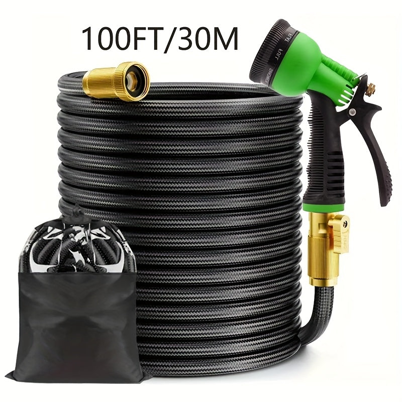 Heavy-Duty Garden Hose with High-Pressure Spray Nozzle - Parry's Picks
