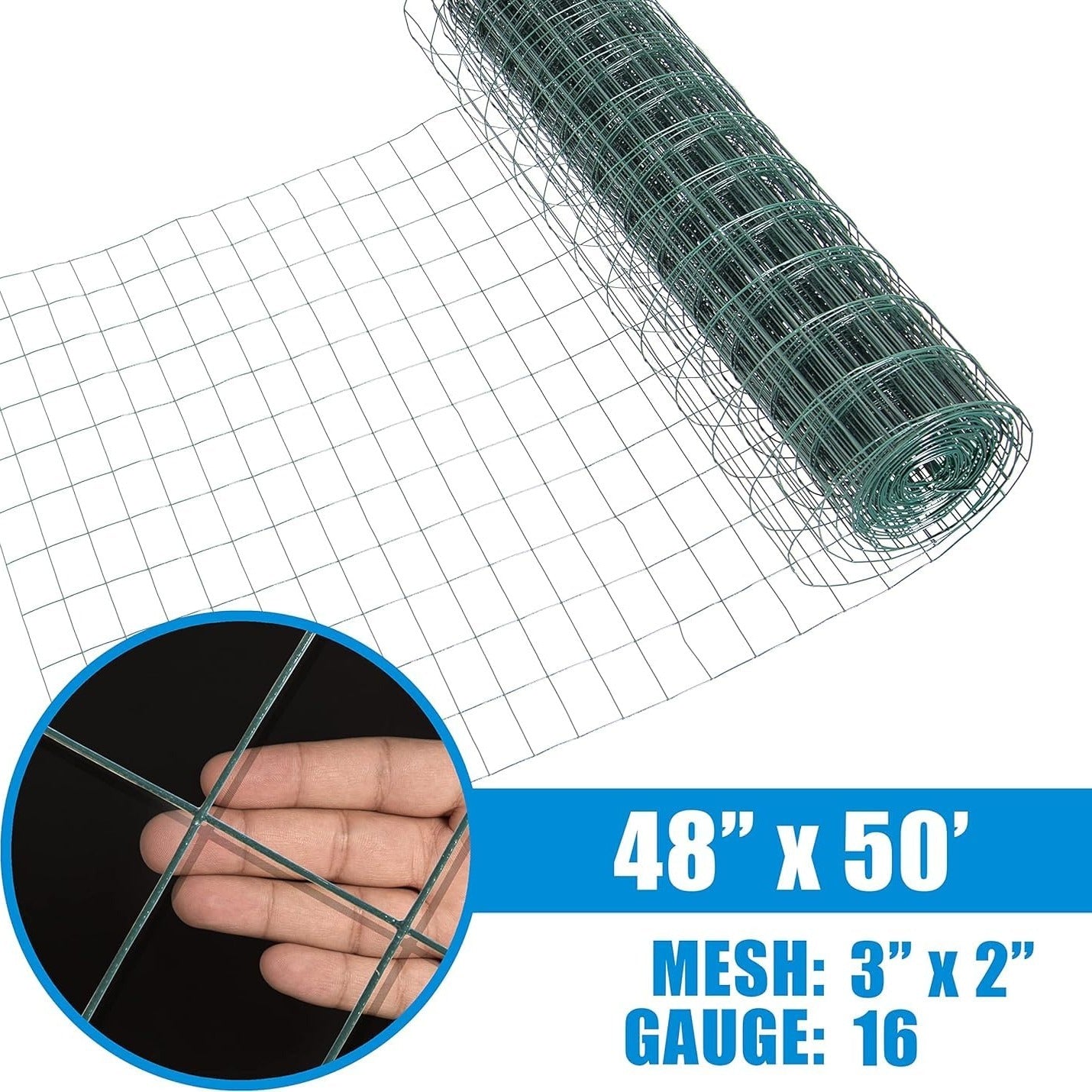 Fencer Wire 16 Gauge IndustrialGrade UltraVinylCoated Welded Wire Mesh FenceApplications