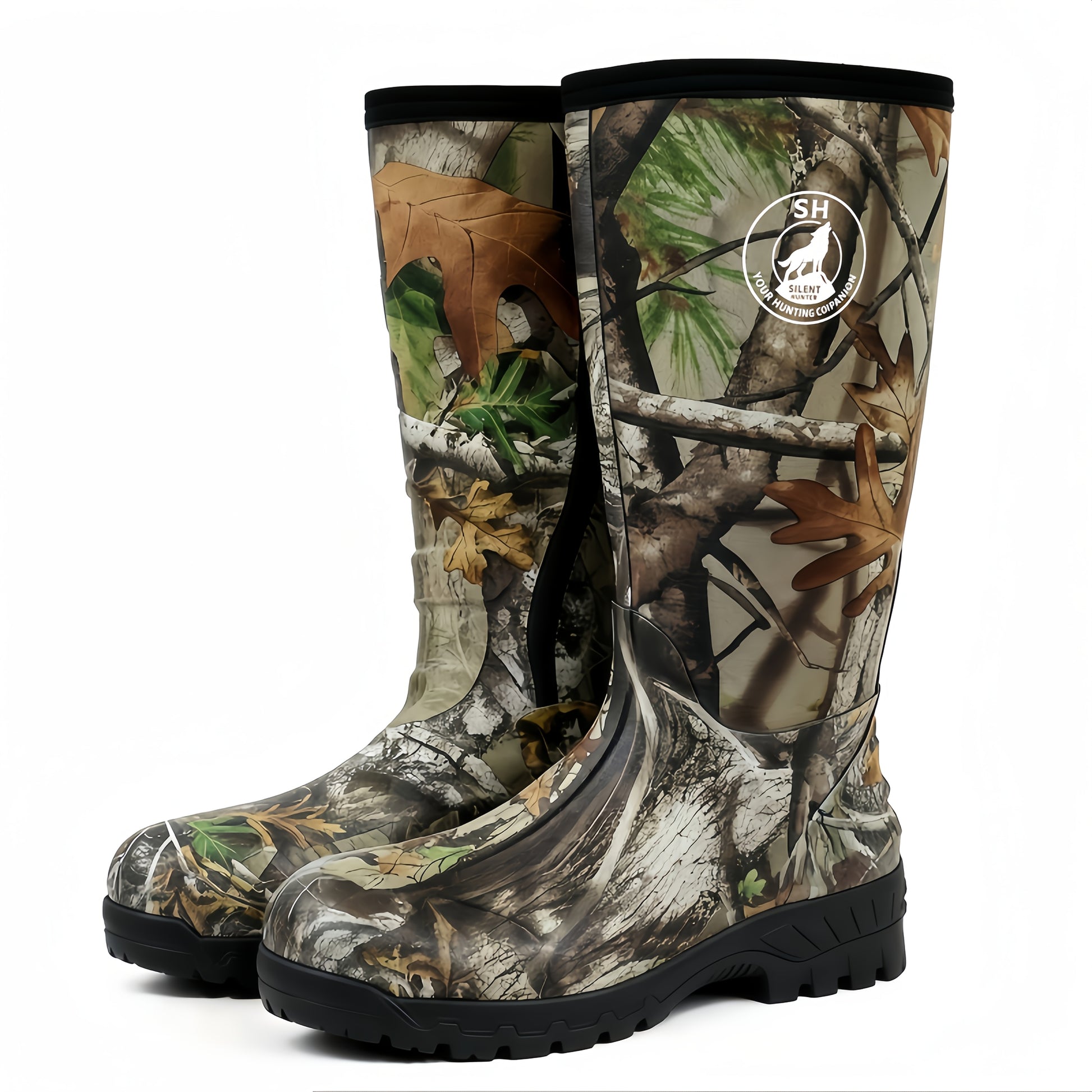 Camouflage Insulated Hunting Boots 6mm Chloroprene Rubber Durable Non Slip - Parry's Picks