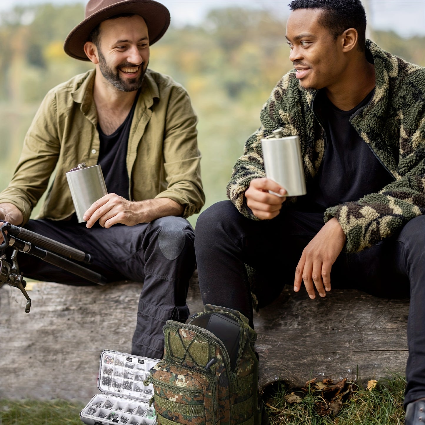 SKYLETY 482Pcs Fishing Tools Kit With Hooks Lures Lip Gripper