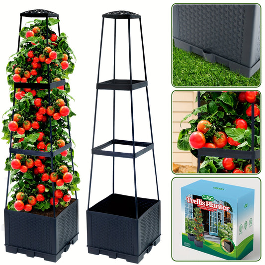 Tomato Planting Box with Self-Watering Cage for Climbing Plants - Parry's Picks