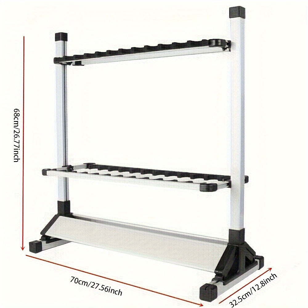 Aluminum Portable Fishing Rod Holder For Up To 24 Poles - Parry's Picks