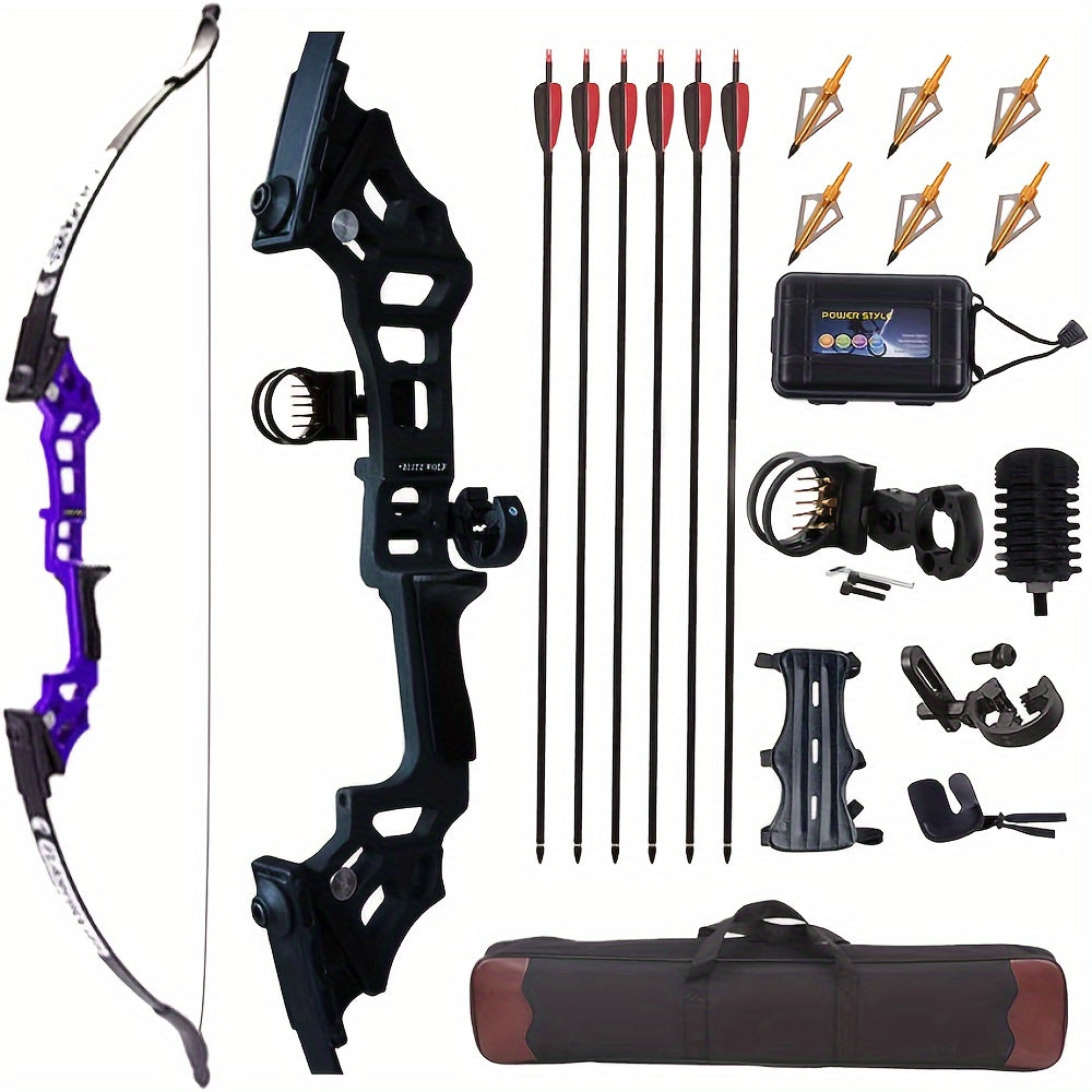 FJNATINH ArcheryEquipment Bow And Arrow Practice Kit With PremiumFeatheredArrows