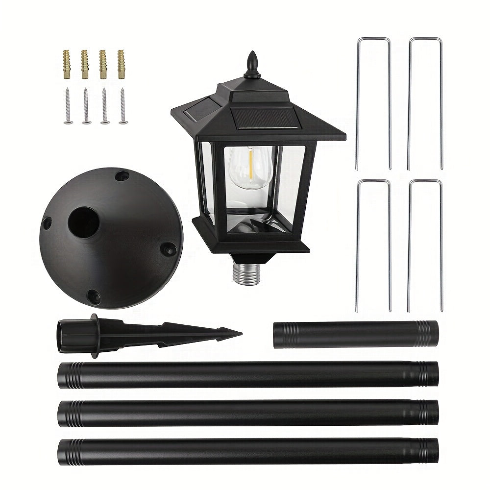 Aluminum Solar Lamp Post Light for Garden and Pathway