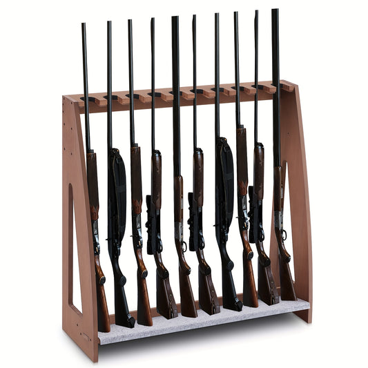 Freestanding Indoor Gun Rack with Soft Padding and Heavy Duty Storage - Parry's Picks