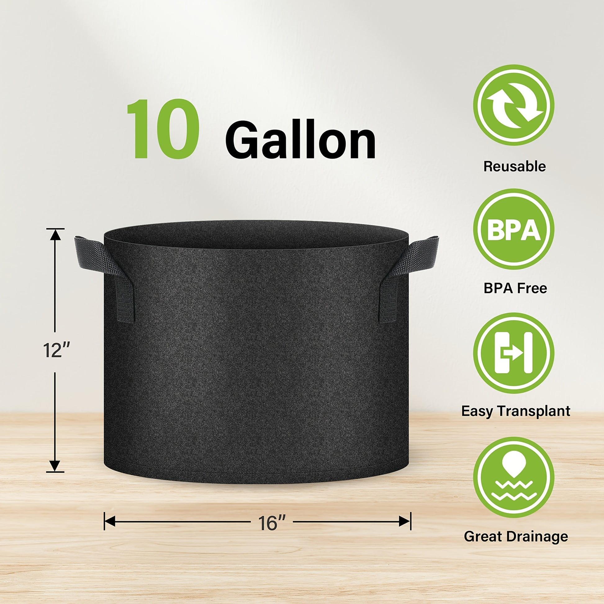 Fluffy Dream Heavy-Duty Plant Grow Bags for Indoor Outdoor Use - Parry's Picks