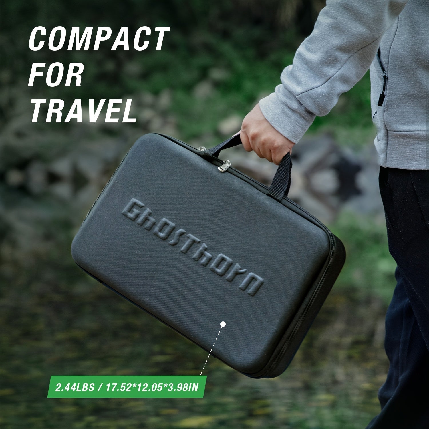 Ghosthorn Fishing Rod And Reel Combo, Graphite Telescoping Fishing Pole Collapsible Portable Travel Kit With Carrier Bag For Freshwater Fishing Gift For Men Mother Father New Year Gifts - Parry's Picks