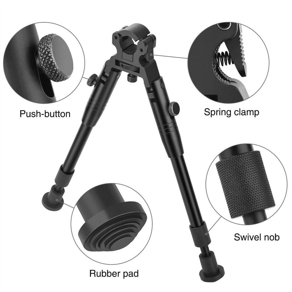 Compact Tactical Bipod for Rifles - Foldable Clamp-On Design - Parry's Picks
