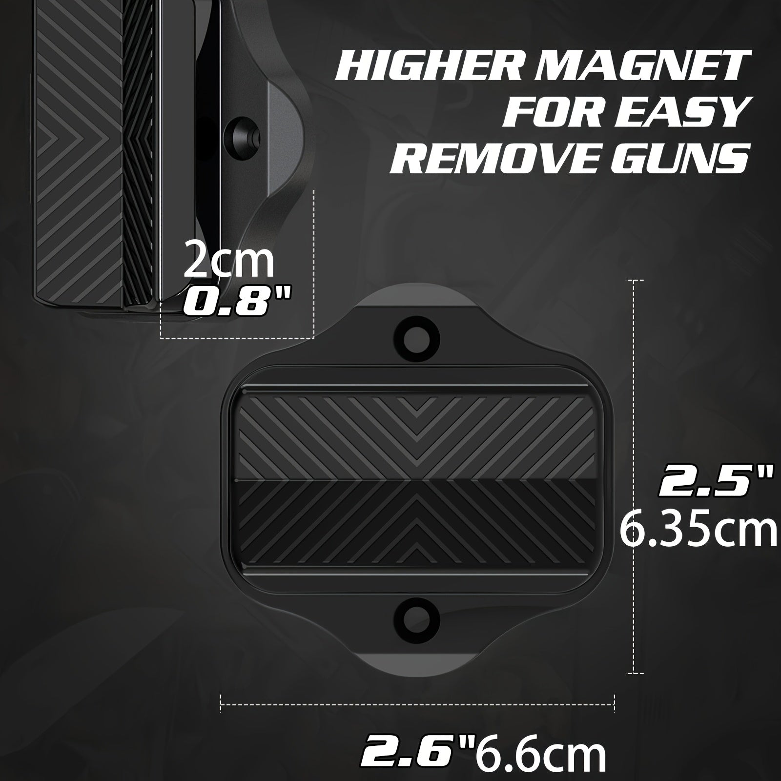 Double-Sided Gun Magnet Mount for Secure Pistol Storage - Parry's Picks
