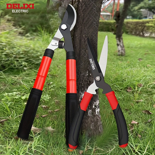 Delixi Electric Pruning Shears and Fence Shears Garden Tool Set - Parry's Picks