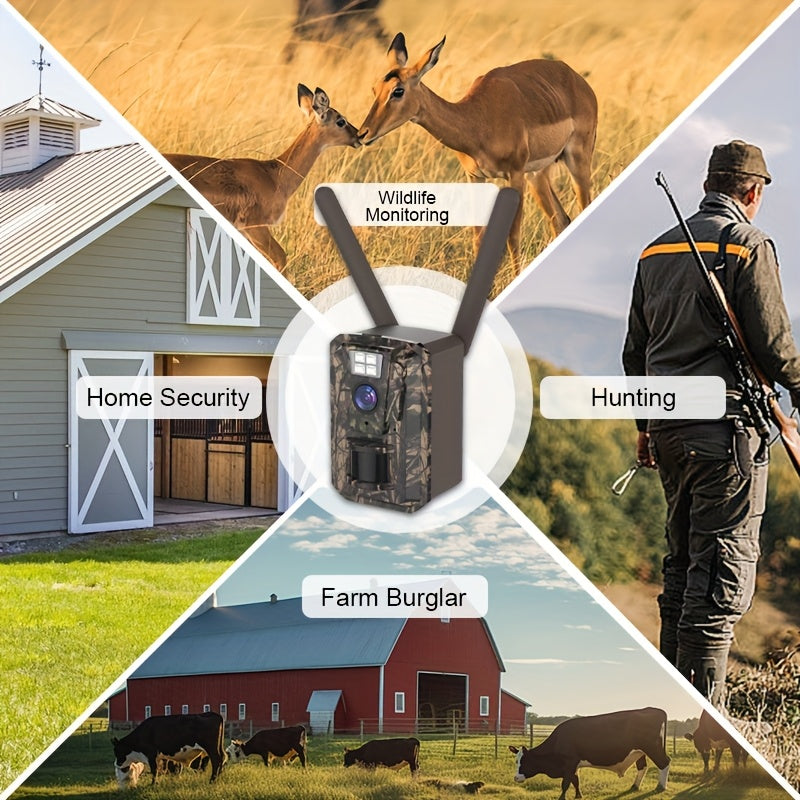 Beenocam Solar Hunting Camera 1080P HD Night Vision Motion