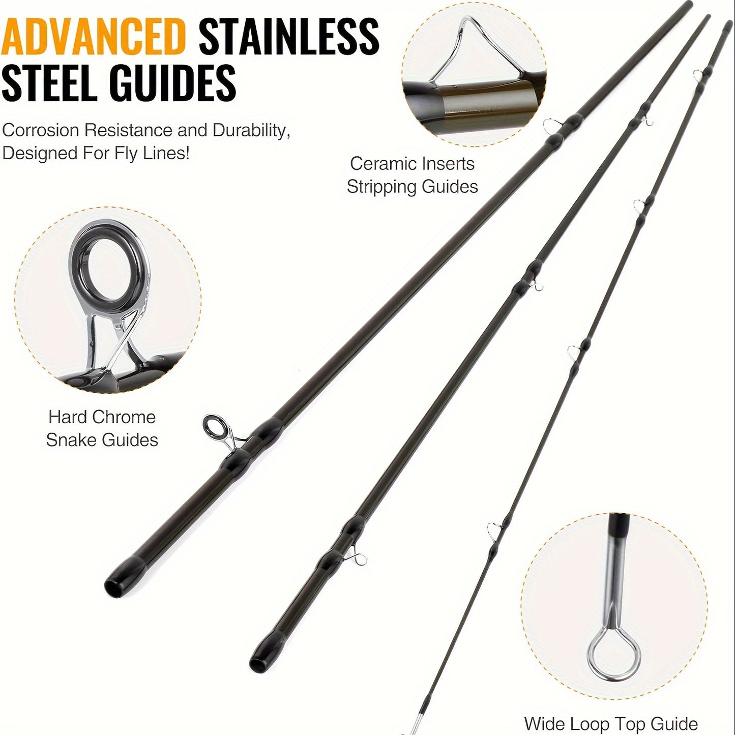 Fly Fishing Rod And Reel Combo Ultra Lightweight Graphite