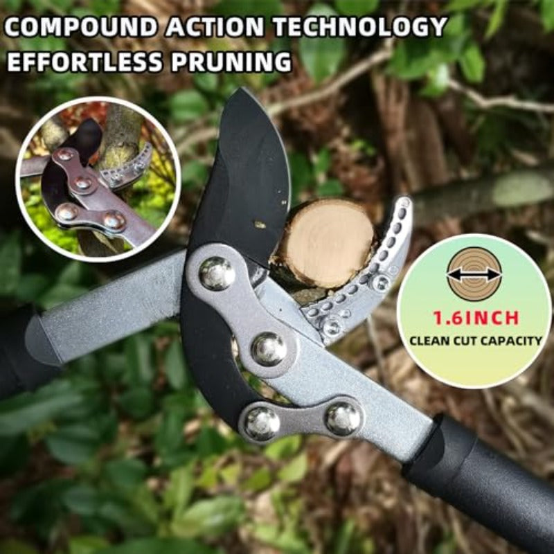 Heavy Duty Garden Loppers Hedge Clippers Pruners Combo