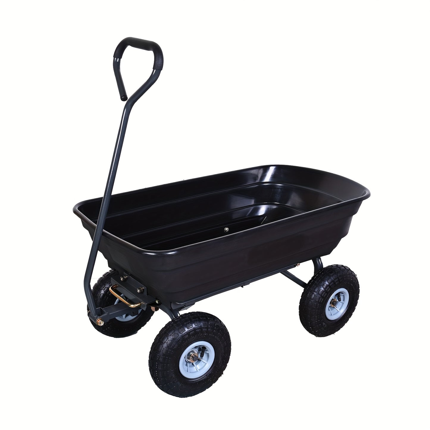 AAIN Heavy Duty Poly Garden Dump Cart With Rotating Handle