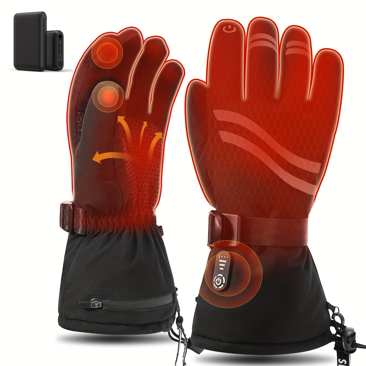RASFALO Rechargeable Heated Gloves for Winter Outdoor Activities - Parry's Picks