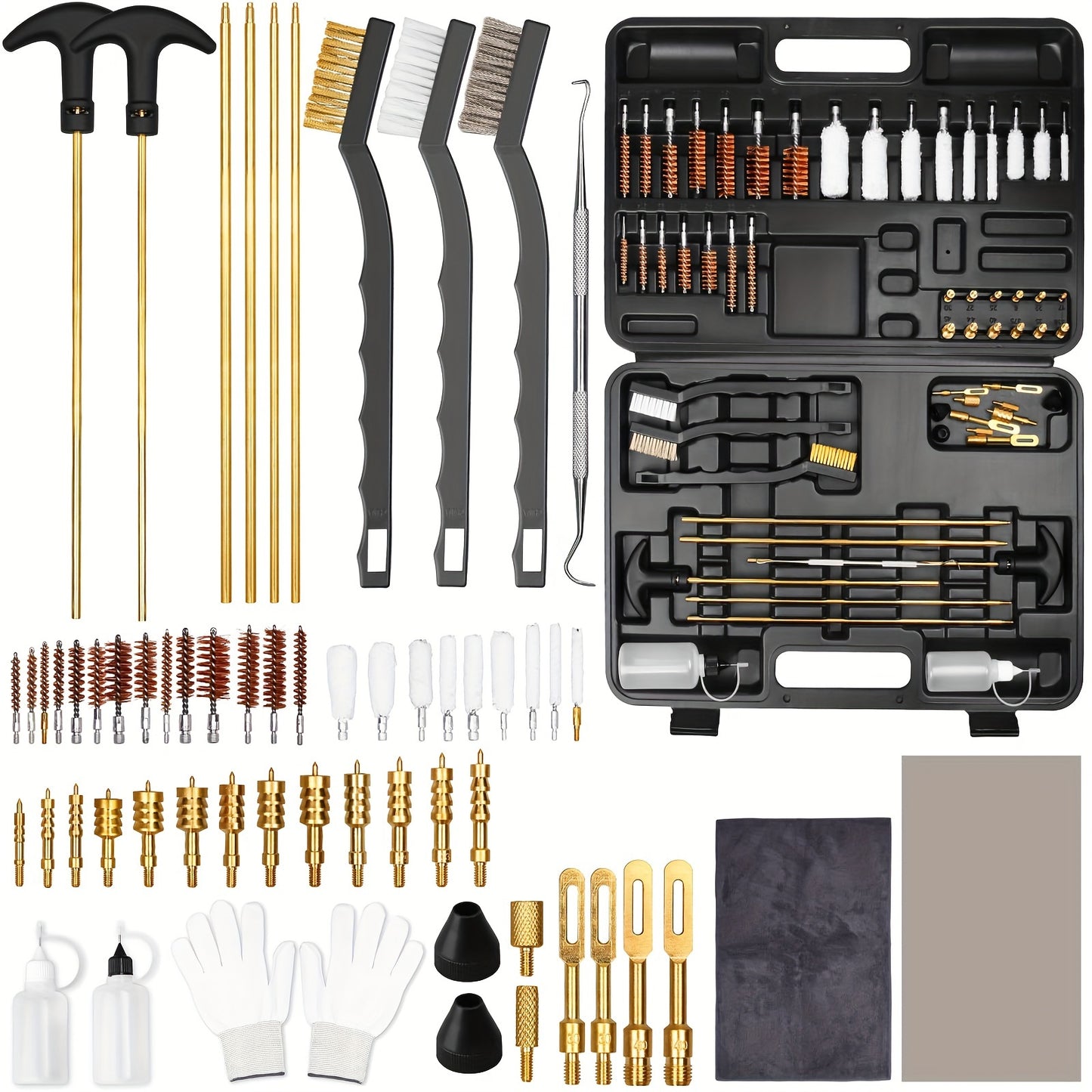 Complete Gun Cleaning Kit with Reusable Brushes and Tools - Parry's Picks