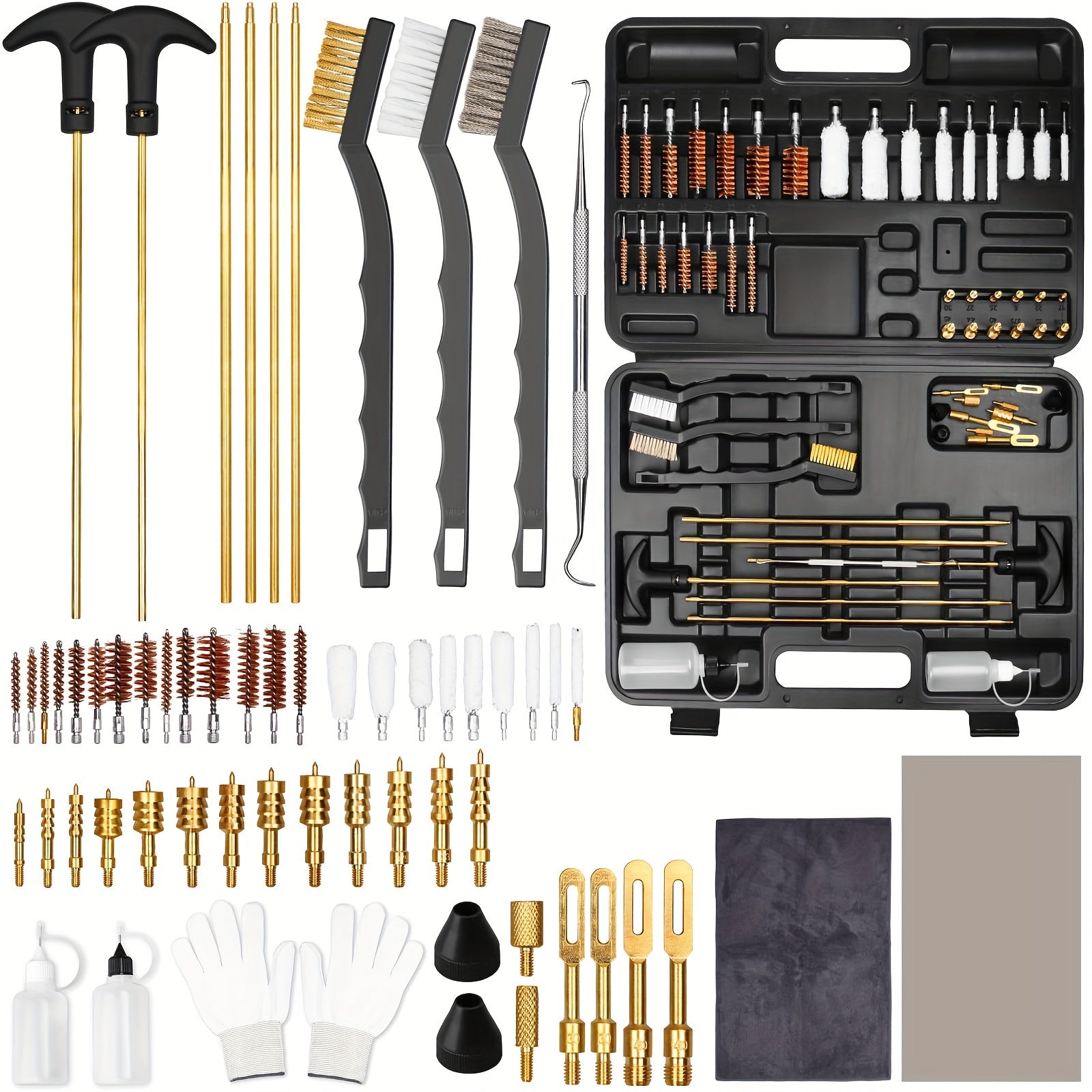 Complete Gun Cleaning Kit with Reusable Brushes and Tools - Parry's Picks