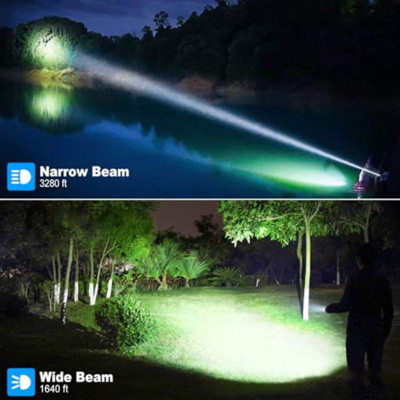 High Lumens Rechargeable Flashlight 2 Pack for Outdoor Adventures