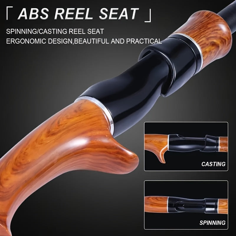 Sougayilang Telescopic Fishing Rod and Baitcasting Reel Set