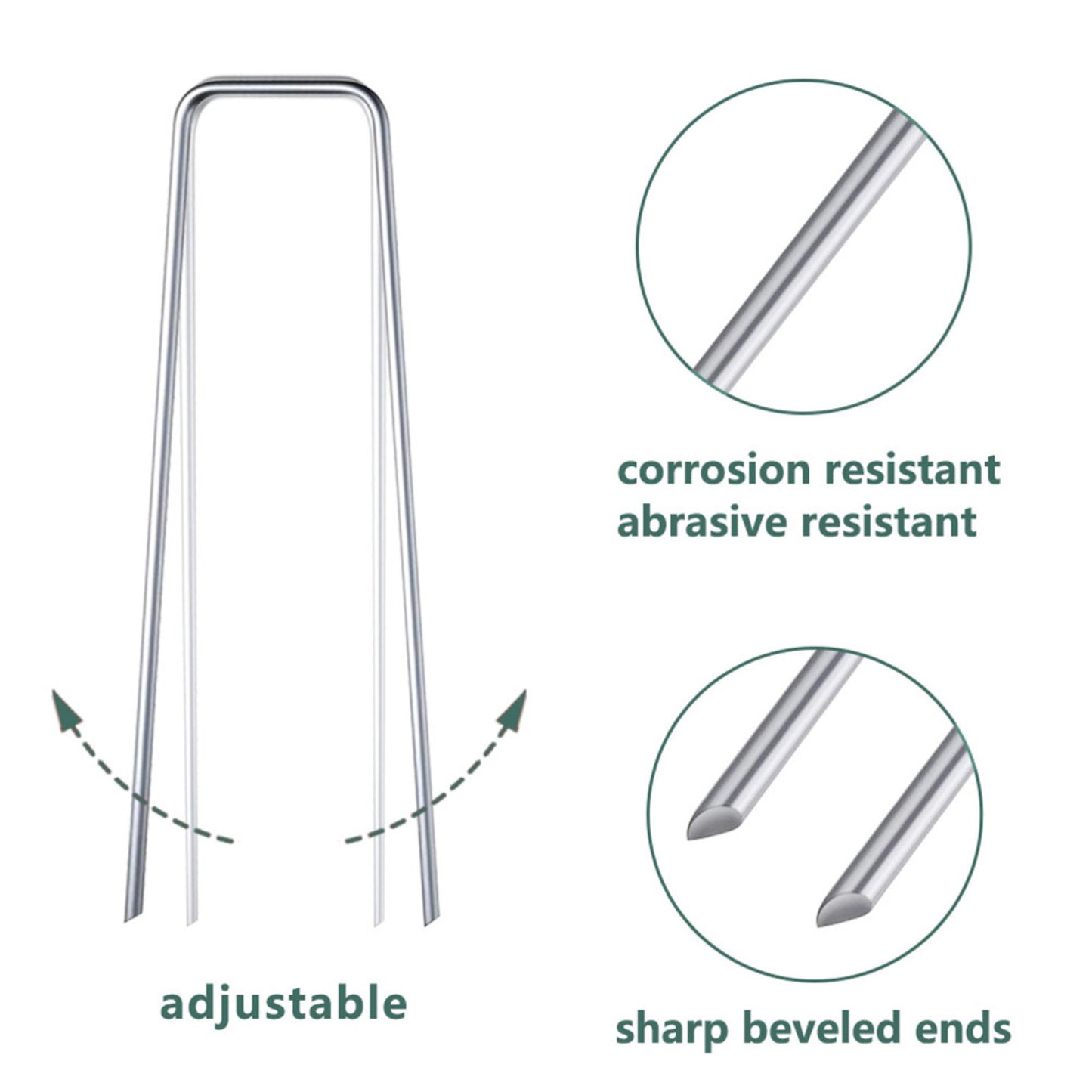Heavy-Duty Galvanized Steel Landscape Stakes for Garden and Lawn - Parry's Picks