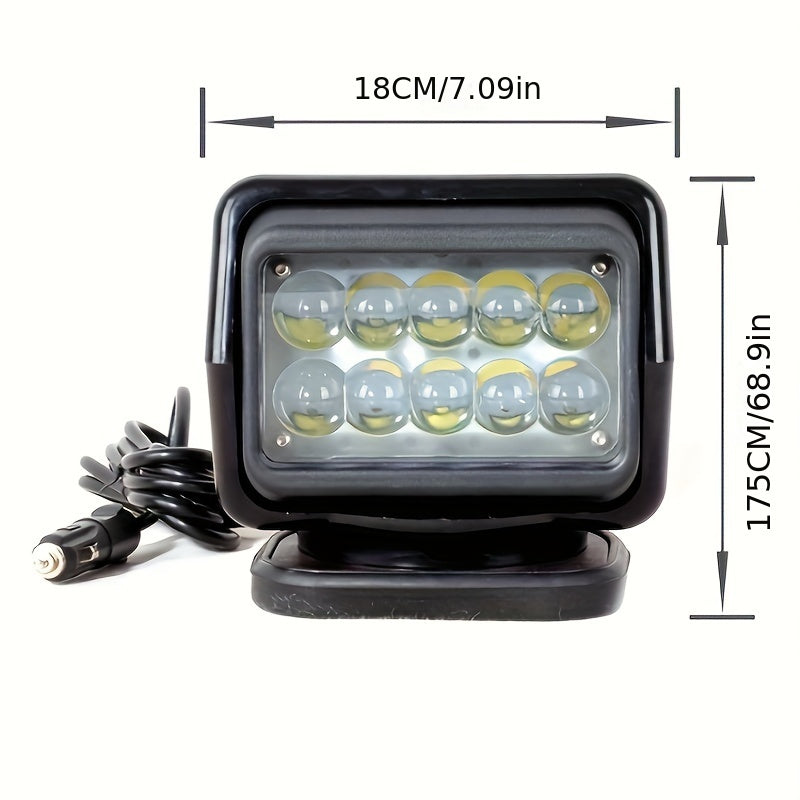 Led Search Light with Remote Control for Offroad Adventures - Parry's Picks