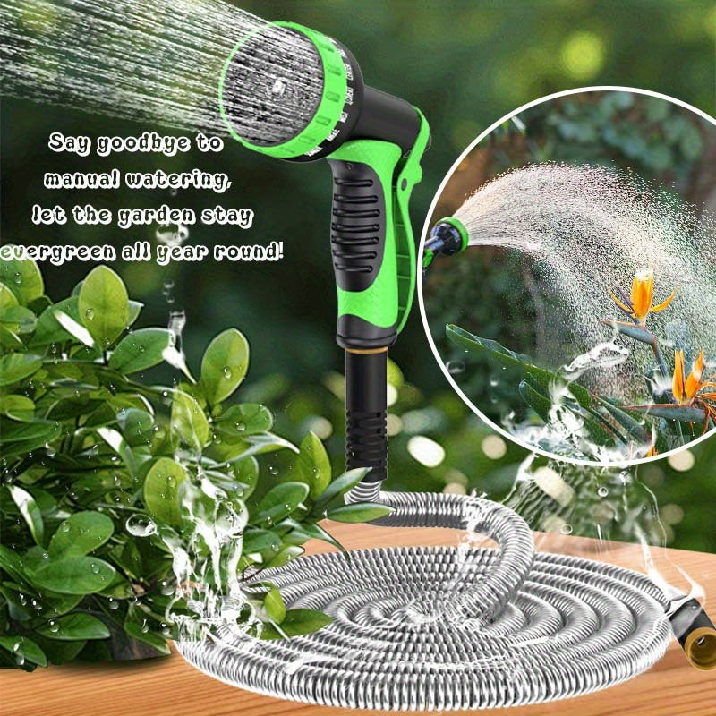 Heavy-Duty Stainless Steel Hose With Multi-Function Nozzle - Parry's Picks