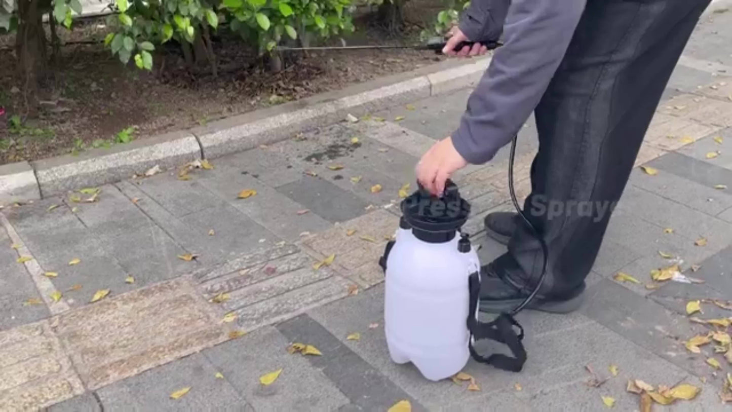 Backpack Battery Sprayer With 5 Nozzles And Adjustable Wand