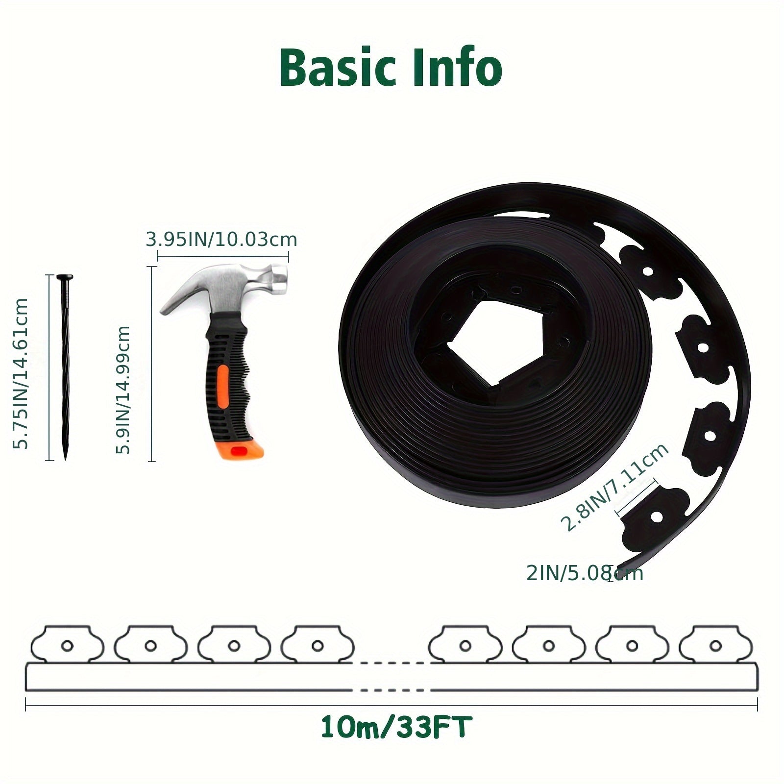 Landscape Edging Kit for Easy Garden and Pathway Installation - Parry's Picks