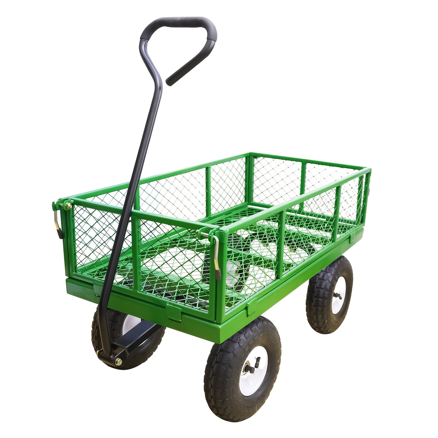 AAIN Heavy Duty Poly Garden Dump Cart With Rotating Handle