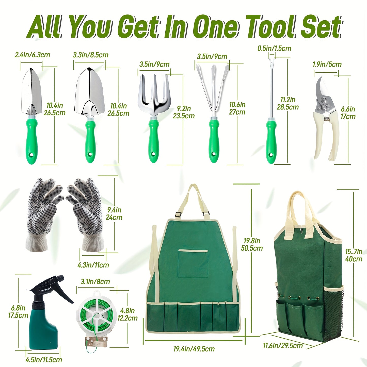 Essential Garden Tool Set with Organizer Bag for Gardening Enthusiasts - Parry's Picks