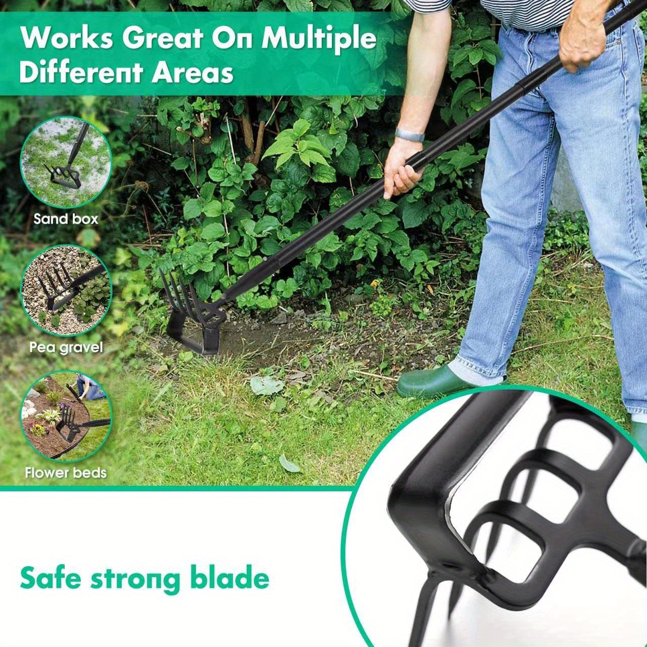 Commercial Grade 2-in-1 Adjustable Garden Hoe and Cultivator - Parry's Picks