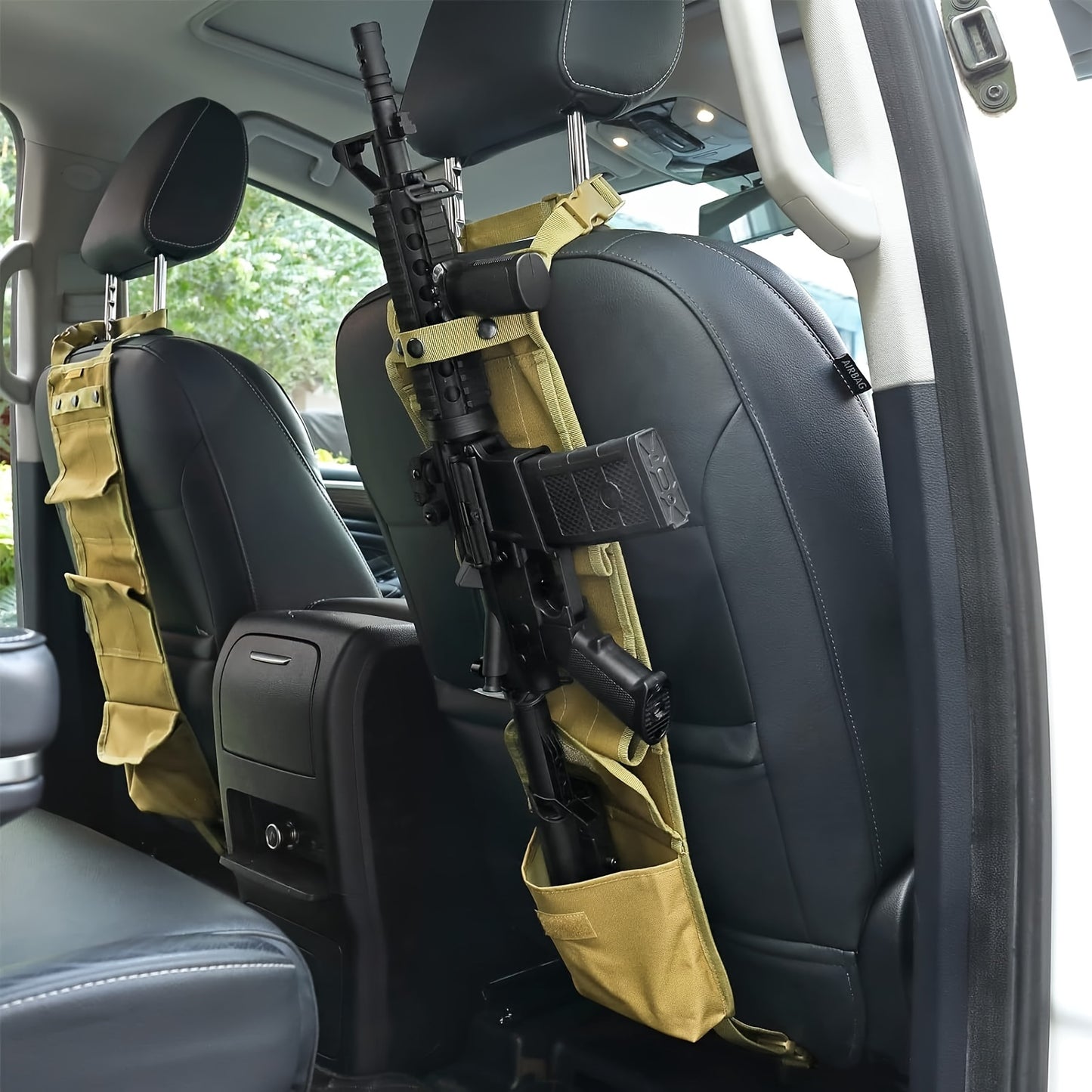 2PCS Truck Gun Racks With Storage Pockets For Hunting Accessories - Parry's Picks
