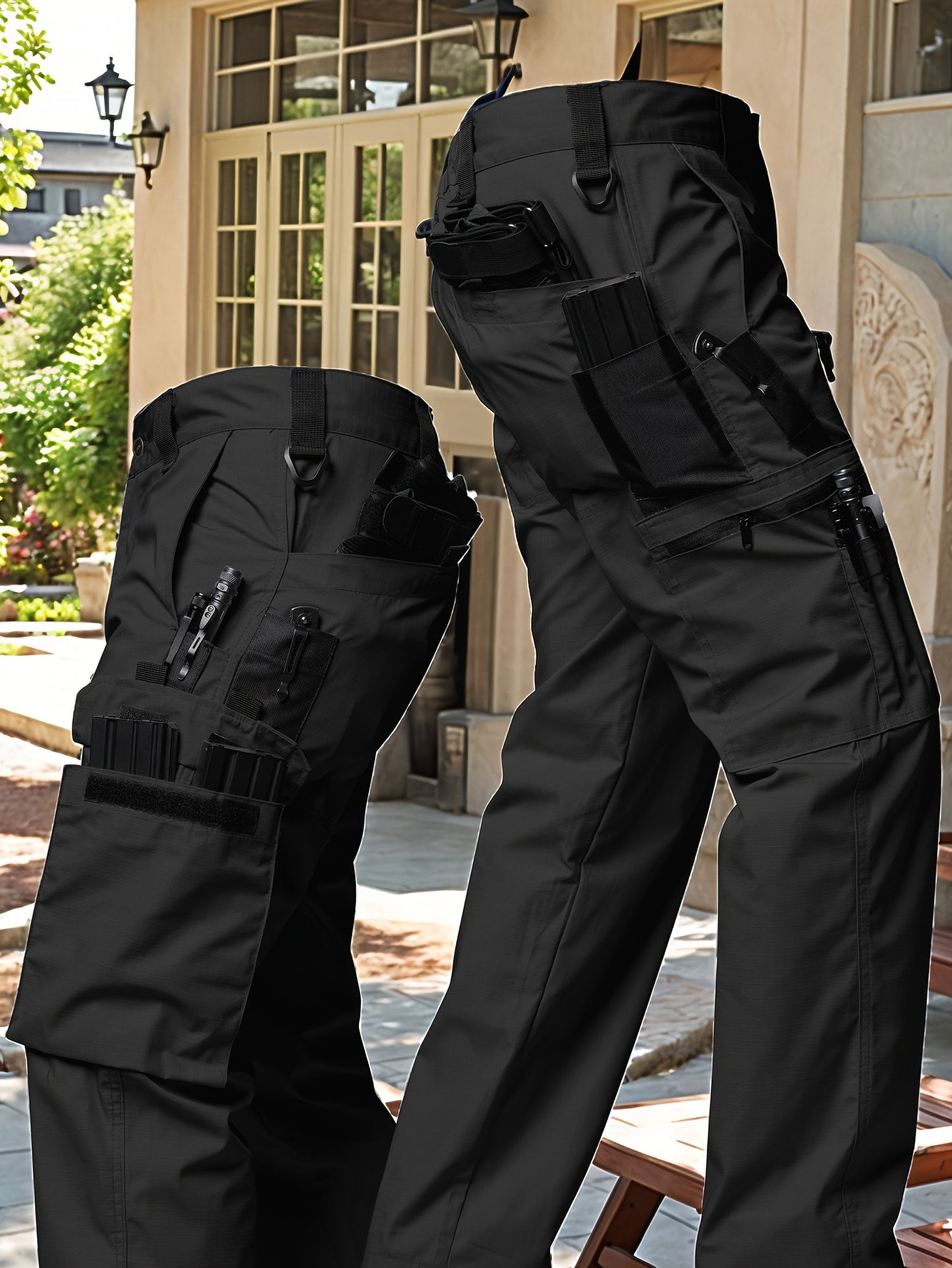 Mens Tactical Cargo Pants With Multi Pocket Zipper System Outdoor - Parry's Picks