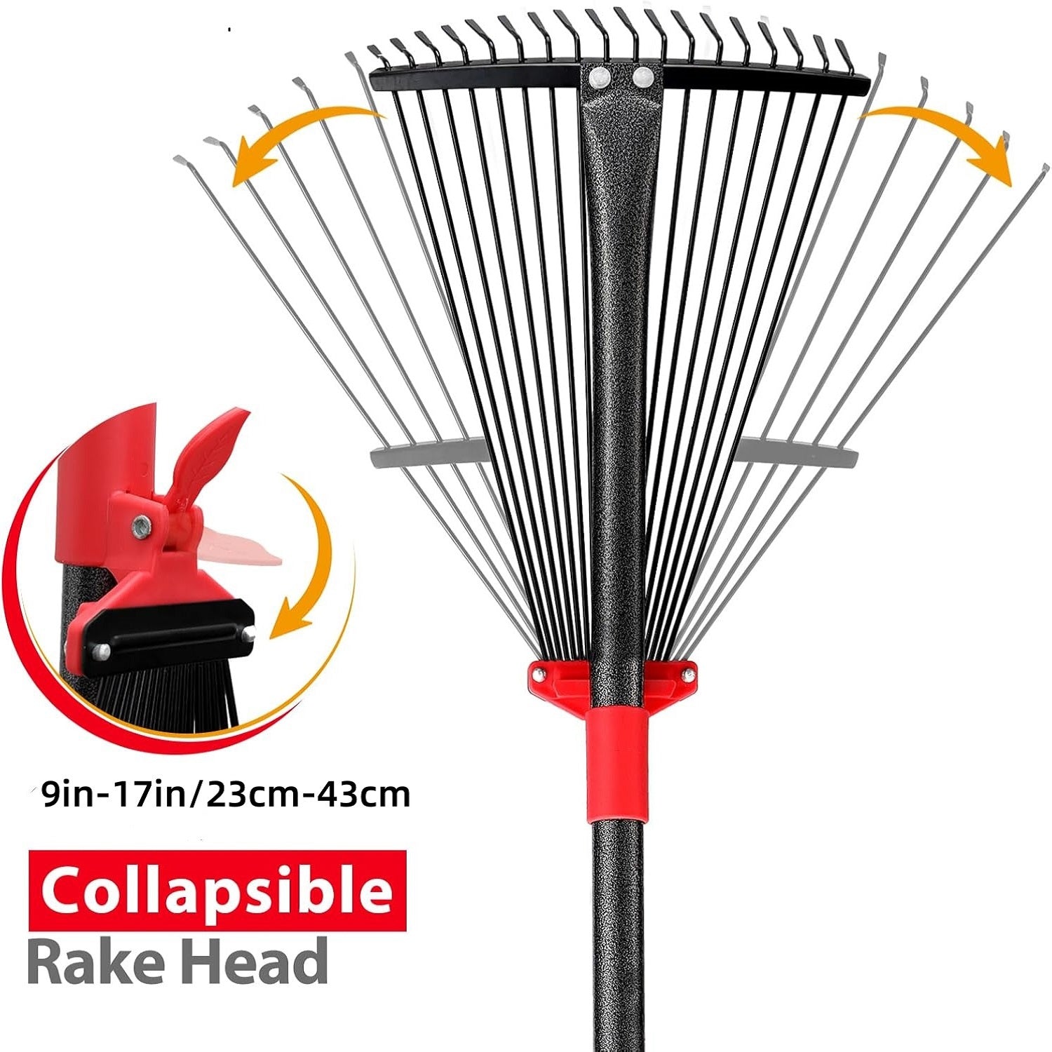 Adjustable Heavy Duty Leaf Rake for Fast Lawn Cleanup - Parry's Picks