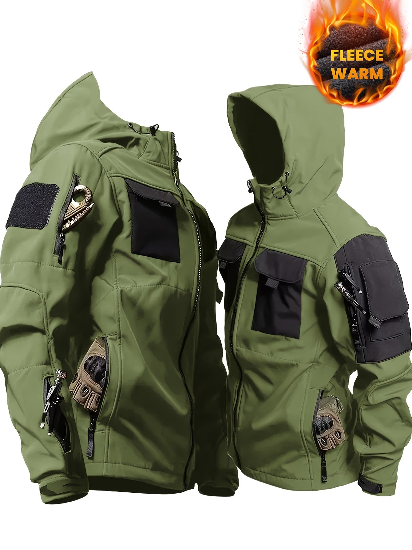SOVTEMPCollar Mens Thermal Two-Piece Hooded Outdoor Set - Parry's Picks
