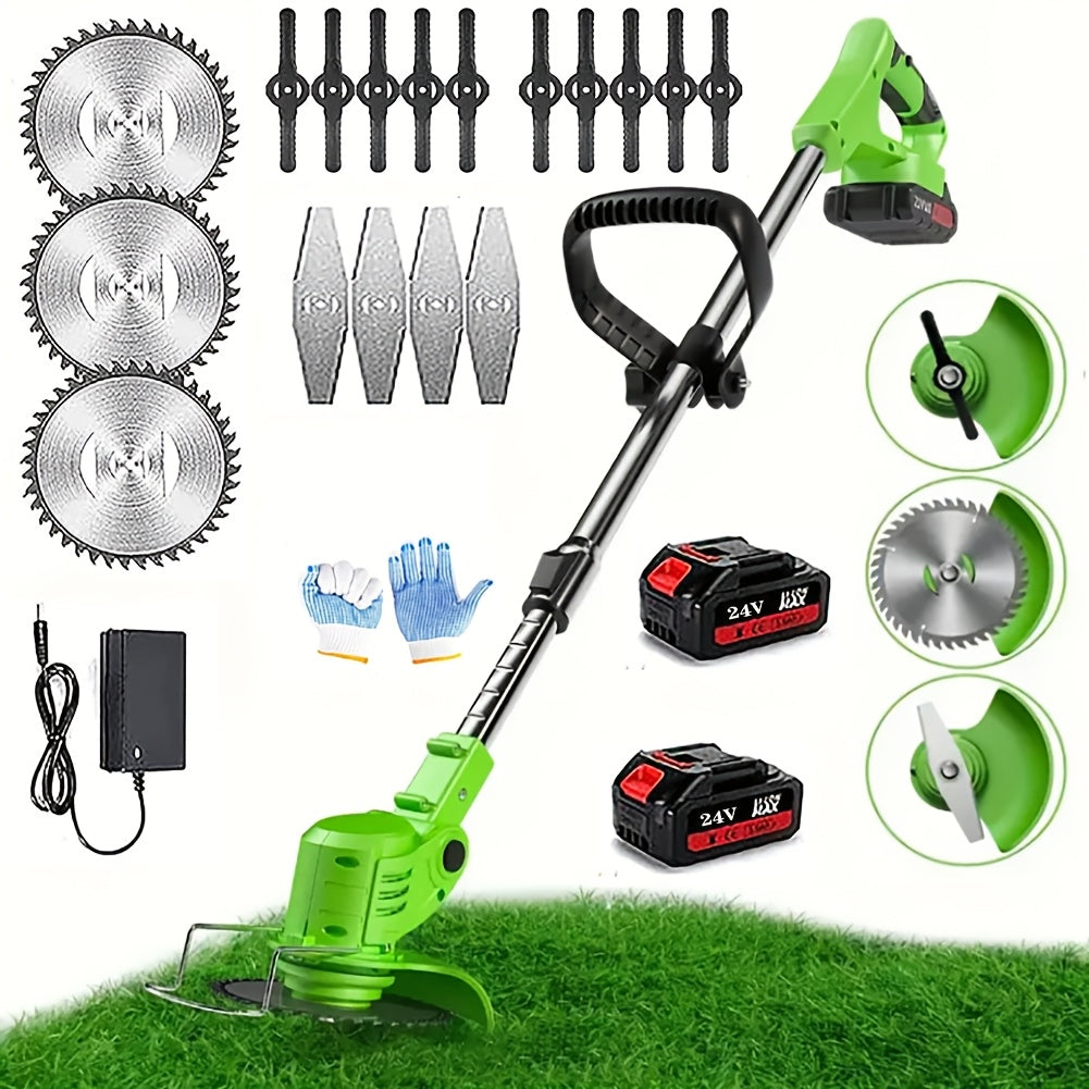 Portable Electric Lawn Mower with Lithium Batteries and Blades - Parry's Picks
