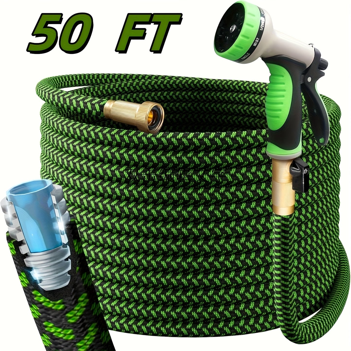 Heavy-Duty Stainless Steel Garden Hose with Versatile Spray Nozzle - Parry's Picks